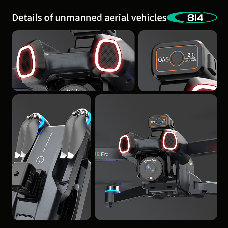 814 drone profissional 4K HD C - Drone Gimbal 2 Axis recensie en prijs
